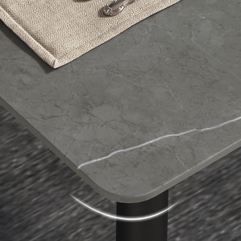 Metal Industrial Rectangle Dining Table Sintered Stone Table with Legs Clearhalo ' dining_table' 'Dining Tables & Seating' 'Dining Tables' 'Furniture' 'furniture_dining_table' 'Kitchen & Dining Furniture' 'kitchen&dining_furn' 'kitchen' 'kitchen_dining_table' 1200x1200_a638e7fd-8e0c-4db2-bed7-a0fcb2adc967