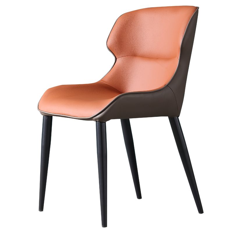 Set di sedie laterali contemporanee set di sedie laterali in pelle finta per cucina