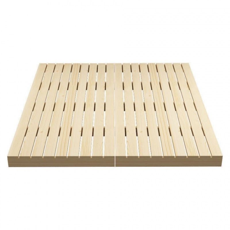 モダンプラットフォームベッドフレームソリッドウッドプラットフォームベッドパインウッド