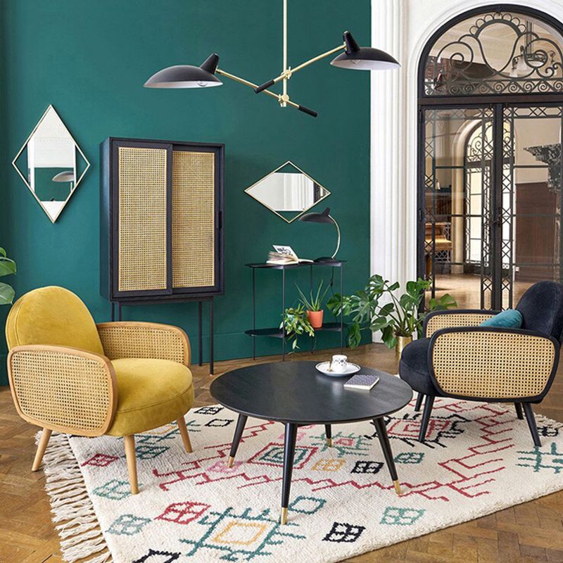 Modern Velvet Sofa 31"W Recessed Arm Tight Back Sofa with Living Room Clearhalo 'furn' 'furn_sofas' 'Furniture' 'furniture_sofas' 'kitchen' 'kitchen_sofas' 'Living Room Furniture' 'Sofa' 'sofas' 1200x1200_a63a979c-2cc2-448b-99db-b53efc151fc2