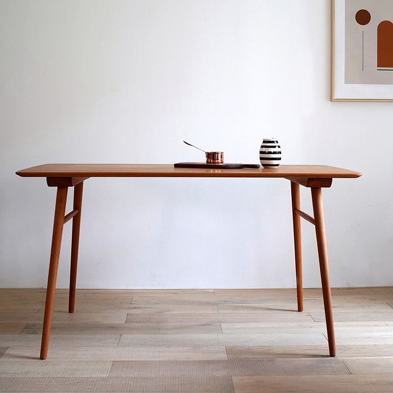 Rectangle Dining Site Table Simplicity Style Solid Wood Dining Room Collection with 4-foot Clearhalo ' dining_table' 'Dining Tables & Seating' 'Dining Tables' 'furn' 'furn_dining_table' 'Furniture' 'furniture_dining_table' 'Kitchen & Dining Furniture' 'kitchen&dining_furn' 'kitchen' 'kitchen_dining_table' 1200x1200_a63b7a82-33a8-4240-9f7f-85e337b7e584