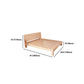 Scandinavian Solid Wood Panel Bed with Rectangular Headboard