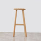 Sala de estar Simple Wood Barstool de 4 patas taburete con pedal