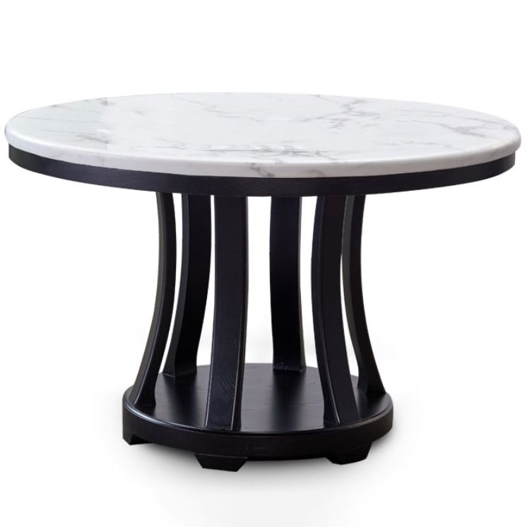 Modern White Standard Dining Table Round Marble Dining Table with Pedestal Base Clearhalo ' dining_table' 'Dining Tables & Seating' 'Dining Tables' 'furn' 'furn_dining_table' 'Furniture' 'furniture_dining_table' 'Kitchen & Dining Furniture' 'kitchen&dining_furn' 'kitchen' 'kitchen_dining_table' 1200x1200_a63f3844-9e2f-4c9a-a8c8-829a94d08c89