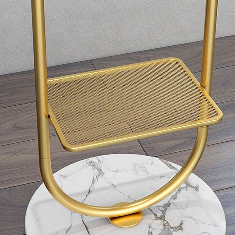 Moderna capa de metal Rack Forre Standing Solid Rall Árbol con ganchos de abrigo