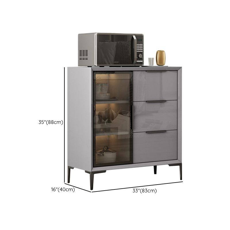 Moderni moderni mobili a buffet buffet sideboard con luci a LED