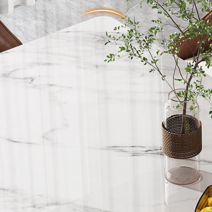 Luxury Sintered Stone Dining Set Rectangle 1/4/5/7/9 Pieces Dining Room Table Set Clearhalo 'Dining Room Sets' 'Dining Tables & Seating' 'dining_room_set' 'furn' 'furn_dining_room_set' 'Furniture' 'furniture_dining_room_set' 'Kitchen & Dining Furniture' 1200x1200_a641a1d2-c27b-4fd4-b07f-e806aeef0f84