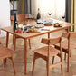 Contemporary Style Rectangle Dining Table Solid Wood Table with 4-foot Clearhalo ' dining_table' 'Dining Tables & Seating' 'Dining Tables' 'furn' 'furn_dining_table' 'Furniture' 'furniture_dining_table' 'Kitchen & Dining Furniture' 'kitchen&dining_furn' 'kitchen' 'kitchen_dining_table' 1200x1200_a641bdc7-4a17-40ff-acea-dbc8dfe901ac