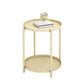 Round Metal Table Plate 4 Legs Base Tray Table Top Side Table