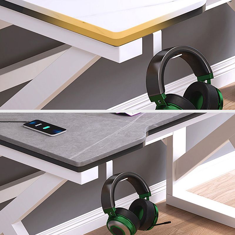 Scrivania da ufficio in pietra industriale 23,62 pollici