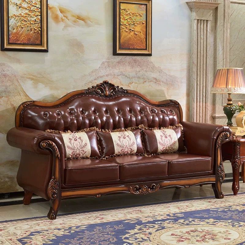 47" High Contemporary Microfiber Rolled Arm Sofa with Camel Back for Living Room Clearhalo 'furn' 'furn_sofas' 'Furniture' 'furniture_sofas' 'Living Room Furniture' 'Sofa' 'sofas' 1200x1200_a6464567-f89a-48f3-8e81-9e5165b1edc4