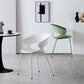 Modern Open Back Side Chair Plastic Indoor Arm Chair for Dining Room