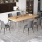 Contemporary Natural Wood Table Home Rectangle Dining Table with Double Pedestal Clearhalo 'Dining Tables & Seating' 'Dining Tables' 'dining_table' 'furn' 'furn_dining_table' 'Furniture' 'furniture_dining_table' 'Kitchen & Dining Furniture' 'kitchen' 'kitchen_dining_table' 1200x1200_a6485f87-c5e0-41de-8bf1-6dc958a8f6c9