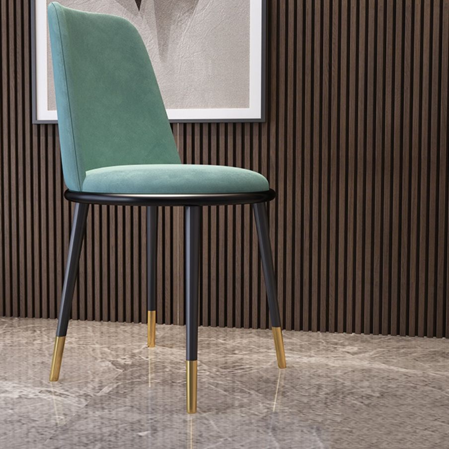 Nordic Style Side Chairs Armless Chairs with Metal Legs for Kitchen Clearhalo ' kitchen&dining_furn' 'Dining Chairs' 'Dining Tables & Seating' 'dining_chair' 'furn' 'furn_dining_chair' 'Furniture' 'furniture_dining_chair' 'Kitchen & Dining Furniture' 'kitchen' 1200x1200_a648dbd5-d2f2-4fca-9407-131e186e5f07