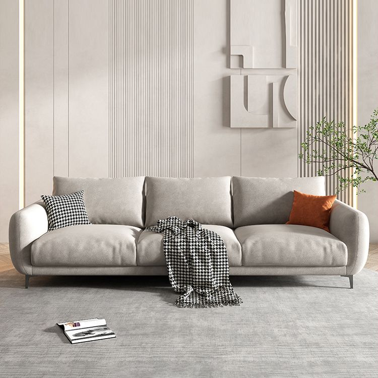 Sofá de 3 plazas de almohada con brazo cuadrado para sala de estar 35.43 "alto