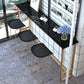 Glam Pub Table Rectangle Stone Bar Table with Trestle Base for Indoor Clearhalo 'Bar Furniture' 'Bar Tables' 'bar_tables' 'furn' 'furn_bar_tables' 'Furniture' 'Kitchen & Dining Furniture' 1200x1200_a6493c4a-863b-4a4d-9045-e9d52eead24f