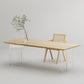 Modern 1/2/3/4/5 Pieces Rectangle Dining Set Solid Wood Dining Table with Chairs
