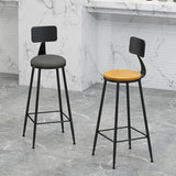 Industrial Footrest Bristol Stool Matte Finish Iron Bar Stool Clearhalo 'Bar Furniture' 'Bar Stools' 'bar_stools' 'furn' 'furn_bar_stools' 'Furniture' 'furniture_bar_stools' 'Kitchen & Dining Furniture' 1200x1200_a64cd27f-d9ee-4e8a-838d-66b3a8894dec