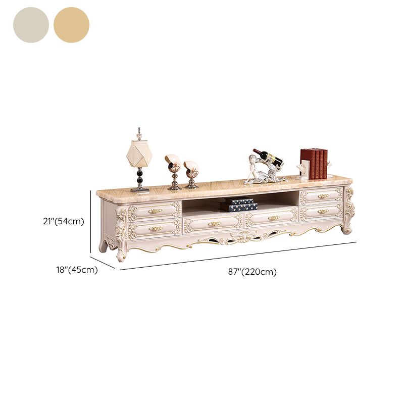 White Oak Media Console Contemporary Open Storage TV Console Clearhalo 'furn' 'furn_tv_stands_entertainment_centers' 'Furniture' 'Living Room Furniture' 'TV Stands & Entertainment Centers' 'TV Stands & Media Storage Furniture' 'tv_stands_entertainment_centers' 1200x1200_a64e4796-6e7c-42e1-aac6-0602f5bfe350