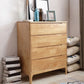 15.7" D Mid-Century Modern Chest Drawers Included Accent Chest in Oak