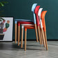 Plastic Dining Chairs Contemporary Open Back Dining Side Furniture in Matte Finish Clearhalo 'Dining Chairs' 'Dining Tables & Seating' 'dining_chair' 'furn' 'furn_dining_chair' 'Furniture' 'Kitchen & Dining Furniture' 1200x1200_a65169d6-6448-4485-b5bf-2412abec9216
