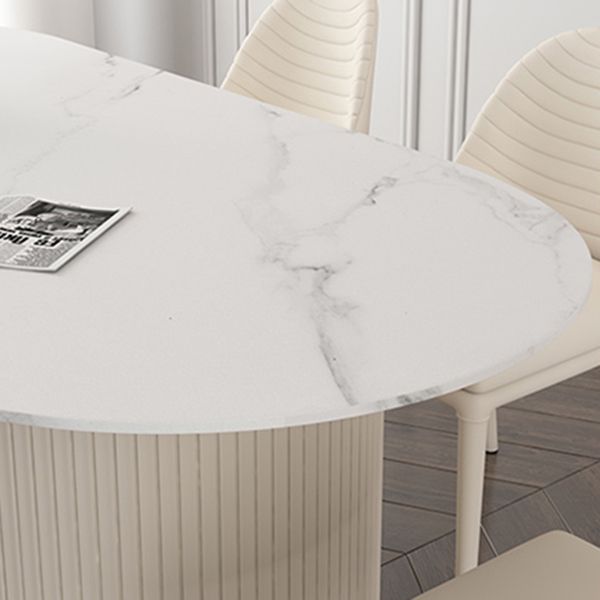 Metal Traditional Luxury Freeform Table Sintered Stone Table with Double Pedestal Clearhalo ' dining_table' 'Dining Tables & Seating' 'Dining Tables' 'furn' 'furn_dining_table' 'Furniture' 'furniture_dining_table' 'Kitchen & Dining Furniture' 'kitchen&dining_furn' 'kitchen' 'kitchen_dining_table' 1200x1200_a6539709-59cc-4bc7-9ec8-4efacba2847c