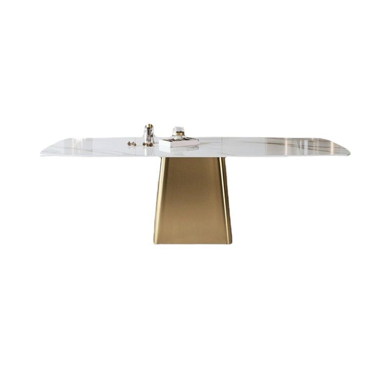 Nordic Glam Gesinterde Steen Eettafel Ovale Tafelset 1/4/5/6/7 Stuks Eetkamerset Voor Thuis