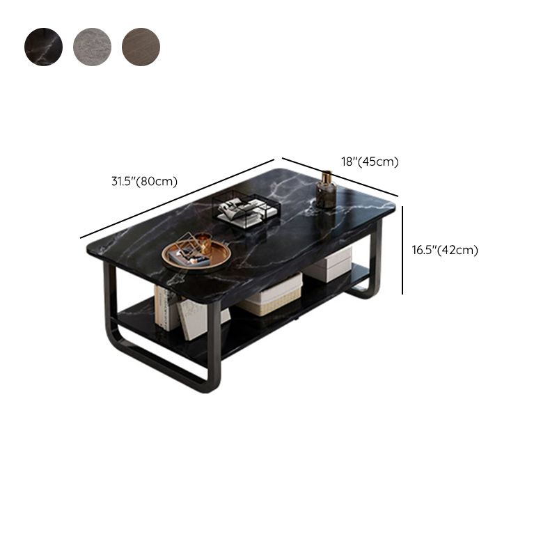 4 Legs Storage Coffee Table Set Modern Wood Rectangle Coffee Table Clearhalo 'Coffee & Accent Tables' 'Coffee Tables' 'coffee_tables' 'furn' 'furn_coffee_tables' 'Furniture' 'Living Room Furniture' 1200x1200_a657b557-fec1-4f6c-9657-d8a43623779c