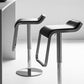 Tabouret de bar sans bras intérieur bas contemporain avec base en métal