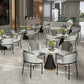 Glam 1/2/5 Pieces Round Dining Set Sintered Stone Dining Table Set for Restaurant Clearhalo 'Dining Room Sets' 'Dining Tables & Seating' 'dining_room_set' 'furn' 'furn_dining_room_set' 'Furniture' 'furniture_dining_room_set' 'Kitchen & Dining Furniture' 'kitchen&dining_furn' 'kitchen' 1200x1200_a65a40dd-9d11-430b-8f84-50f6e2be8daf