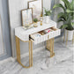 Console in marmo glam Tabella 14 "W Half Moon Console Accent Table per Hall