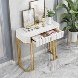 Console in marmo glam Tabella 14 "W Half Moon Console Accent Table per Hall