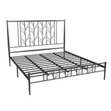 Gold und Schwarzbett-Eisen-Eisenbett mit maßgeschneiderten goldenen Beinen