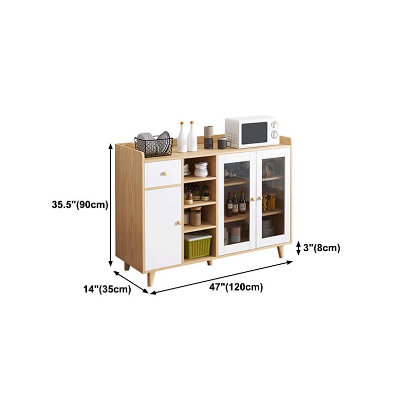 Sideboard mobile rettangolare la credenza moderna cucina in legno