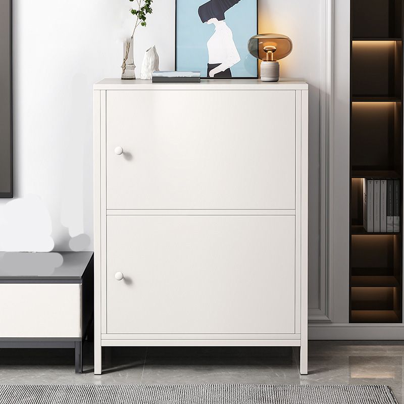 Engineered Wood Sideboard Table Modern Dining Server with Metal Legs for Dining Room Clearhalo 'buffet_sideboard' 'Buffets & Sideboards' 'furn' 'furn_buffet_sideboard' 'Furniture' 'Kitchen & Dining Furniture' 1200x1200_a65bd3ee-6c4e-4c6e-8b2a-4db6d2212ab0