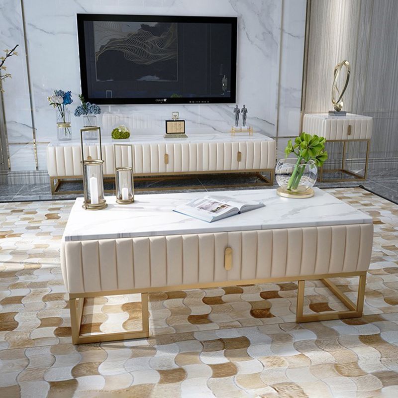 Console TV in stile TV in stile glam con cassetti