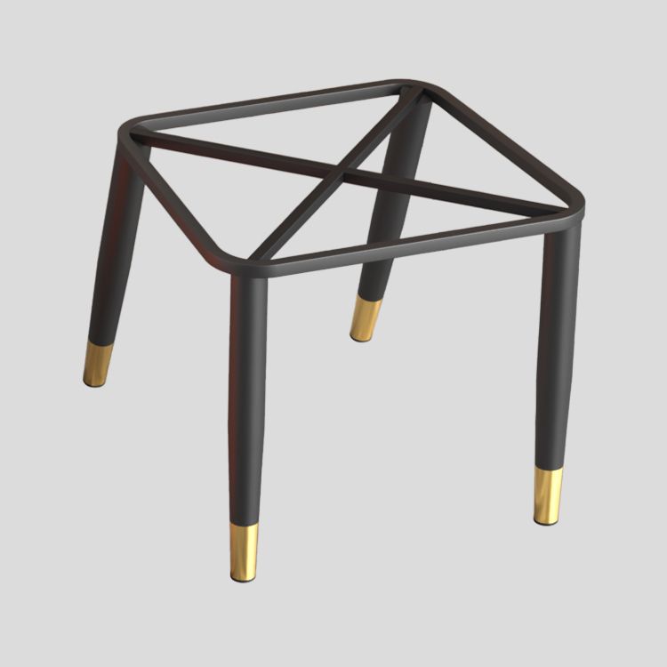 Glam Metal Dining Room Chairs Armless Upholstered Side Leather Chairs for Restaurant Clearhalo ' kitchen&dining_furn' 'Dining Chairs' 'Dining Tables & Seating' 'dining_chair' 'furn' 'furn_dining_chair' 'Furniture' 'furniture_dining_chair' 'Kitchen & Dining Furniture' 'kitchen' 1200x1200_a65d38e0-8cbe-4982-aa2b-33c63beef441