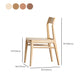 Silla lateral contemporánea de madera silla de comedor de madera para el hogar
