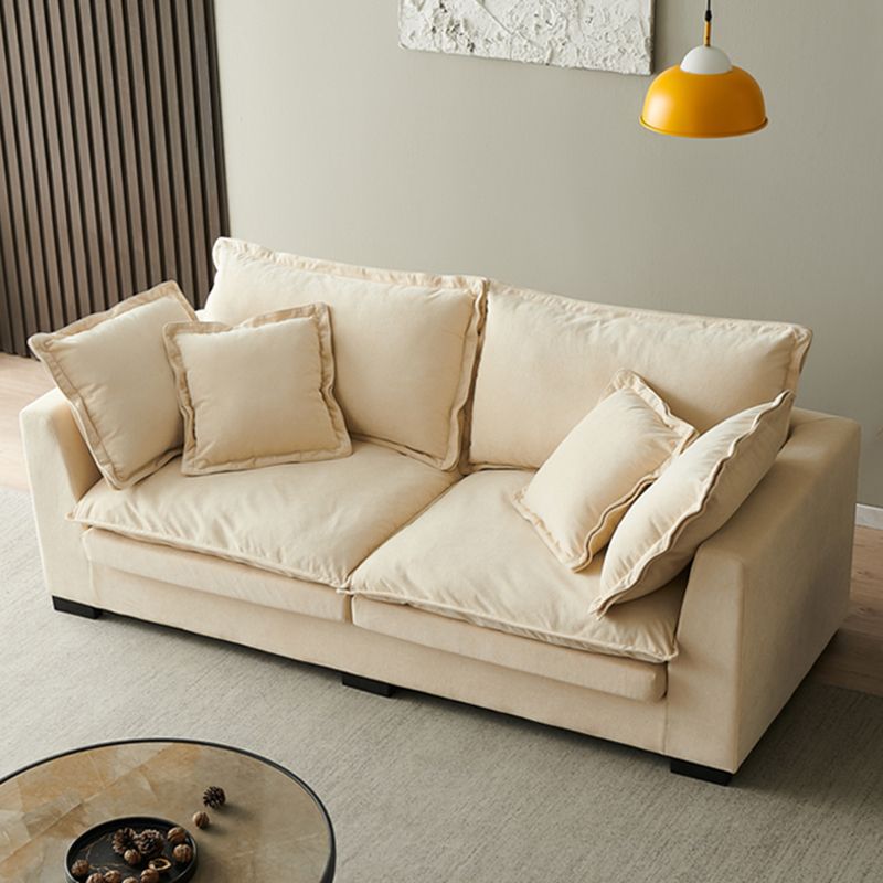 Nordic Cotton 2-seater Standard Sofa Square Arm Loveseat for Apartment Clearhalo 'furn' 'furn_sofas' 'Furniture' 'furniture_sofas' 'Living Room Furniture' 'Sofa' 'sofas' 1200x1200_a66054ba-abb8-4cc3-828d-92a8a7296ebc
