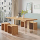 Modern 1/2/5 Pieces Dining Set Rectangle Ash Wood Dining Table for Dining Room