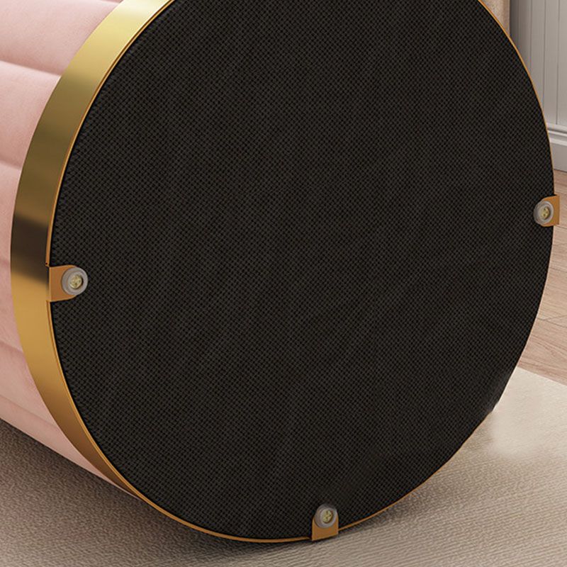 Glam Pouf Ottoman Velvet Upholstered Solid Color Cylinder Shape Ottoman Clearhalo 'furn' 'furn_ottomans_poufs' 'Furniture' 'Living Room Furniture' 'Ottomans & Poufs' 'ottomans_poufs' 1200x1200_a6653bb7-5633-45aa-972e-6a055dcafcbc