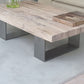Rectangle Solid Wood Coffee Table Brown Sled Cocktail Table, 17.71" High Clearhalo 'Coffee & Accent Tables' 'Coffee Tables' 'coffee_tables' 'furn' 'furn_coffee_tables' 'Furniture' 'Living Room Furniture' 1200x1200_a667f296-0b49-4540-b19a-5fa792365919