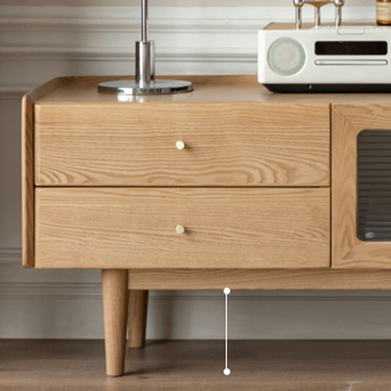 Modern 4 Drawers TV Stand Wooden TV Cabinet with Doors for Living Room Clearhalo 'furn' 'furn_tv_stands_entertainment_centers' 'Furniture' 'Living Room Furniture' 'TV Stands & Entertainment Centers' 'TV Stands & Media Storage Furniture' 'tv_stands_entertainment_centers' 1200x1200_a66b2263-81a7-4771-be5a-9242550b4773