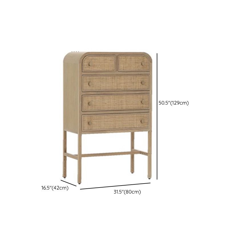 Contemporary Rectangle Chest Straight Legs with 5 Drawers Accent Chest Clearhalo 'Cabinets & Chests' 'cabinets_chests' 'furn' 'furn_cabinets_chests' 'Furniture' 'Living Room Furniture' 1200x1200_a66c2b74-5461-417c-b312-f2068748e868