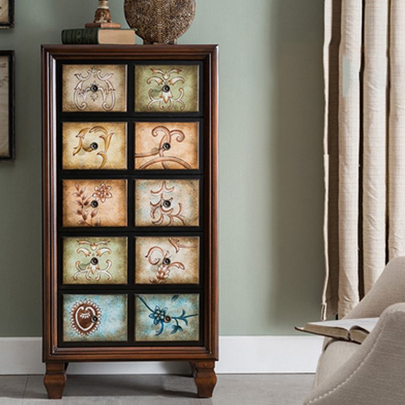 Traditional Dresser Bedroom Solid Wood Storage Chest in White and Brown Clearhalo 'Bedroom Furniture' 'Dressers & Chests' 'dressers_chests' 'furn' 'furn_dressers_chests' 'Furniture' 1200x1200_a66cc891-5044-4aa2-be6a-1bd3aabfc232