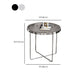 Round Cross Legs Coffee Table Stainless Steel Cocktail Table Clearhalo 'Coffee & Accent Tables' 'Coffee Tables' 'coffee_tables' 'furn' 'furn_coffee_tables' 'Furniture' 'Living Room Furniture' 1200x1200_a66f7591-2c1d-4fba-9580-c6473520fcdf