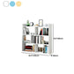 Open Wooden Bookcase Modern Home Living Room Lattice Bookshelf