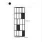 Metal Shelves Included Bookshelf Etagere Open Back Modern Bookcase