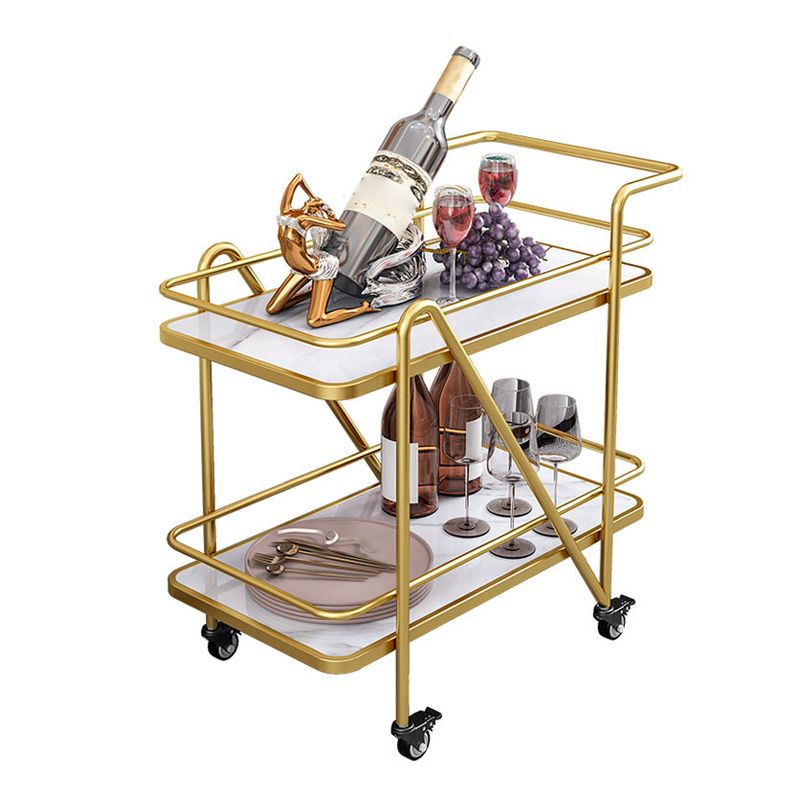 Rolling Contemporary Prep Table Wooden Prep Table with Storage