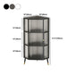 Metal Industrial Curio Cabinet Glass Doors Display Cabinet for Living Room, 16"L X 16"W Clearhalo 'Display & China Cabinets' 'display_china_cabinets' 'furn' 'furn_display_china_cabinets' 'Furniture' 'Kitchen & Dining Furniture' 1200x1200_a67610db-7296-4626-a2af-f3dfc6299118